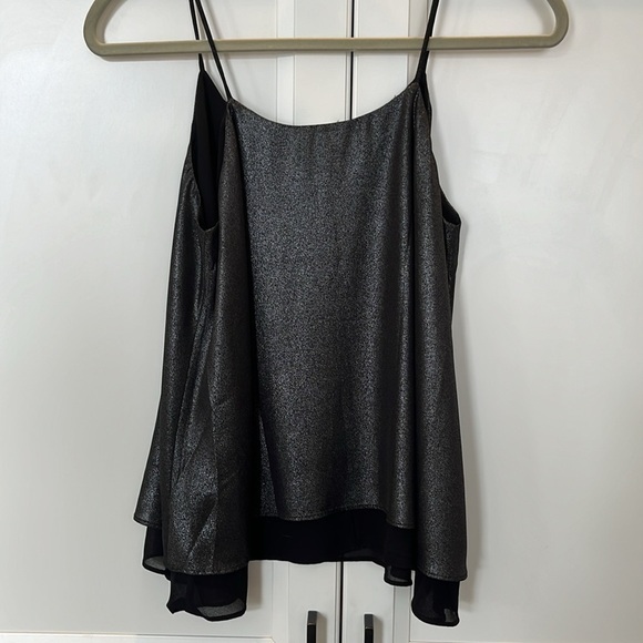 PAPER CRANE | shimmer flowy tank, size small - Picture 3 of 3